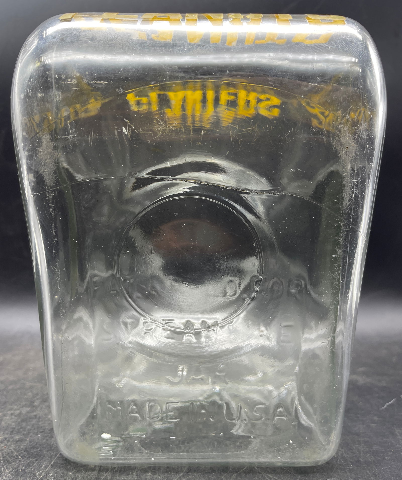 Vintage 1940 Planters Peanuts STREAMLINE Glass Display Jar - 5