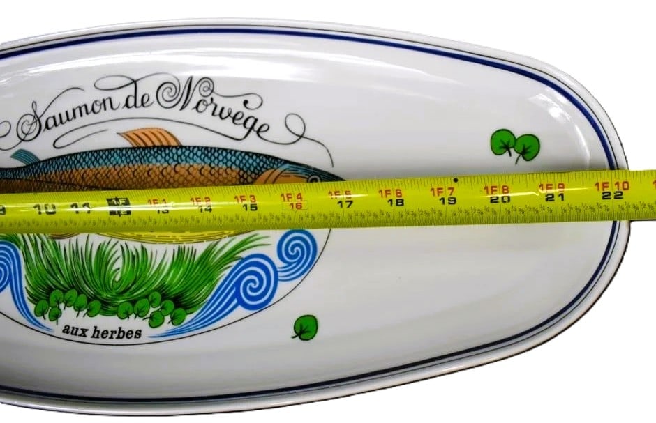 Jacques Lobjoy France LIGNE MARINE Salmon Platter - 3