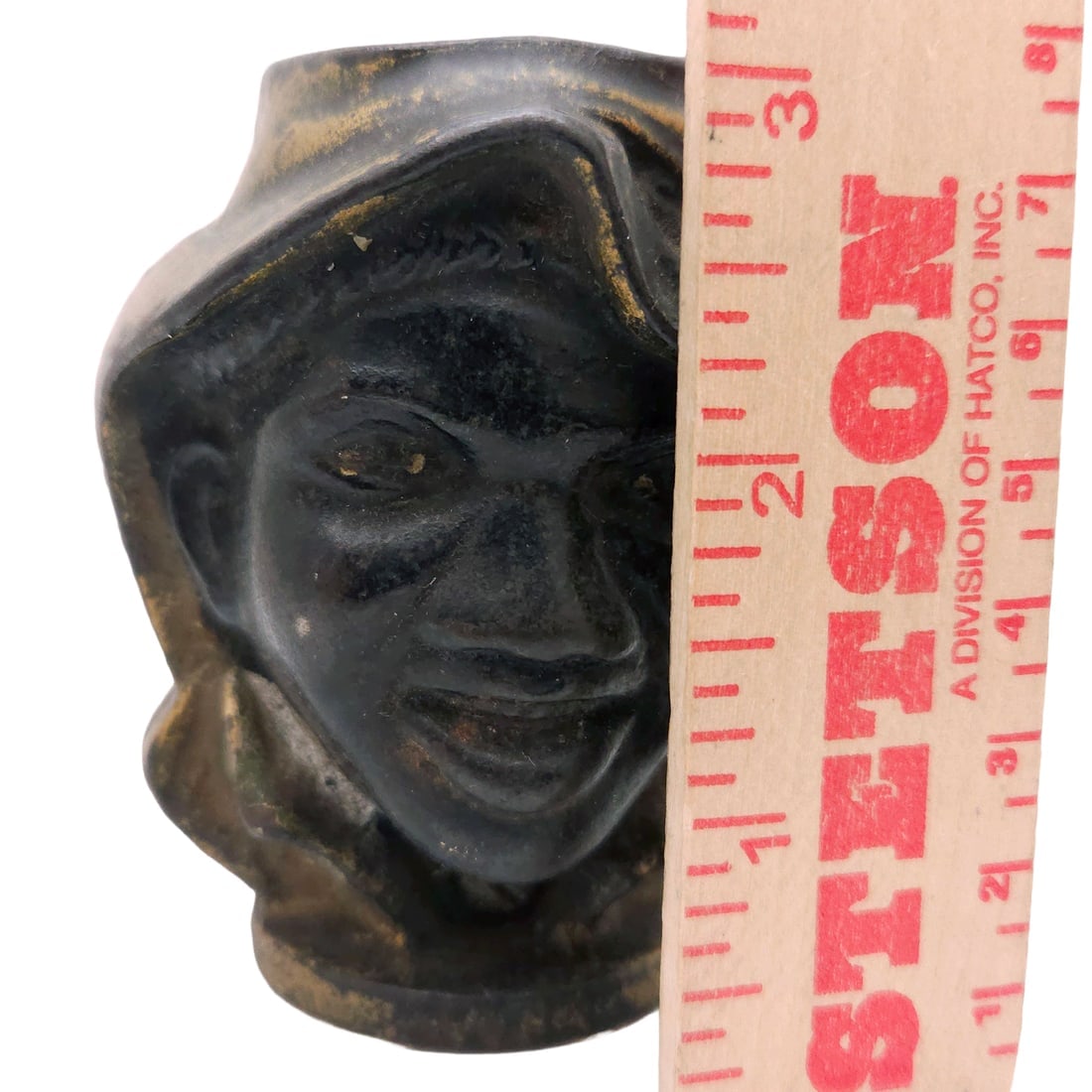 A.C. Williams Cast Iron Two Faced Boy Coin Bank Circa 1901-1919 - 7