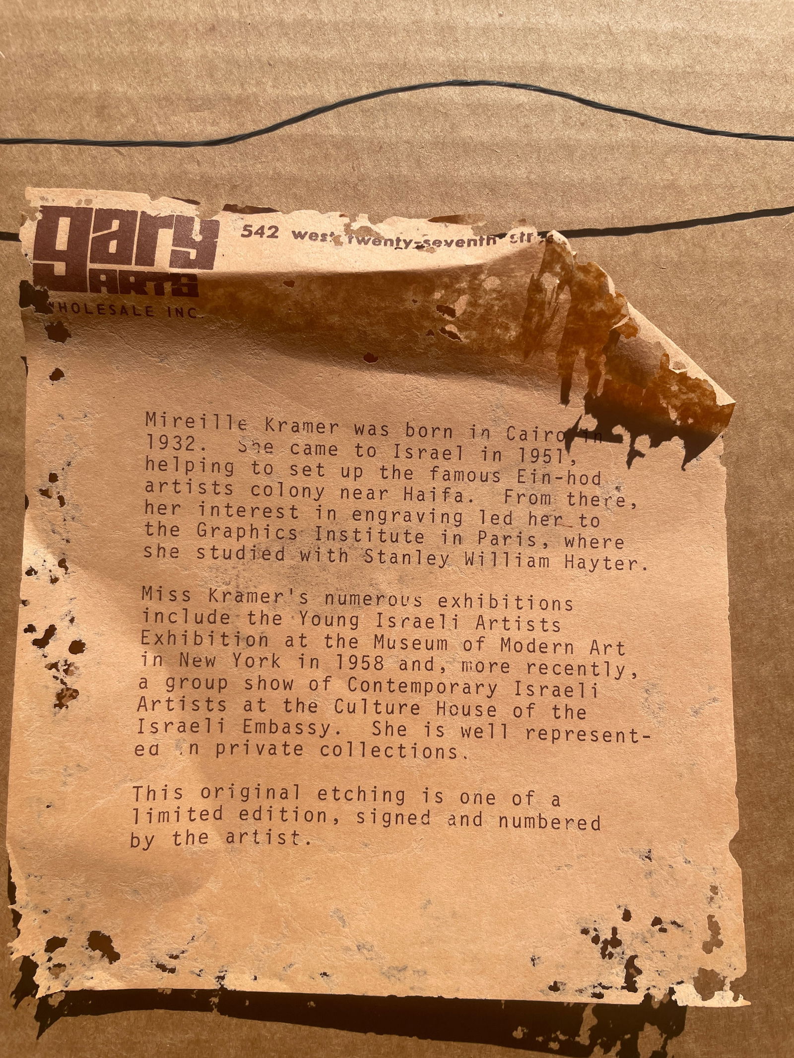 MIREILLE KRAMER LITHOGRAPH SIGNED 106/125 Framed - 5