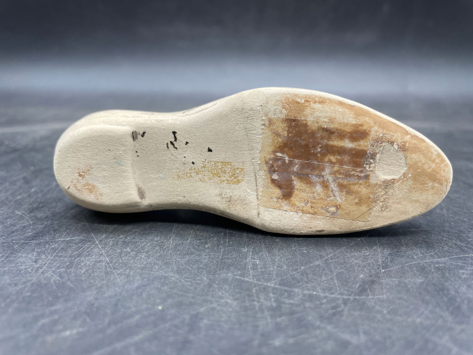 Vintage Bisque Puppy Dog In A Slipper Shoe Figurine Good Morning - 7