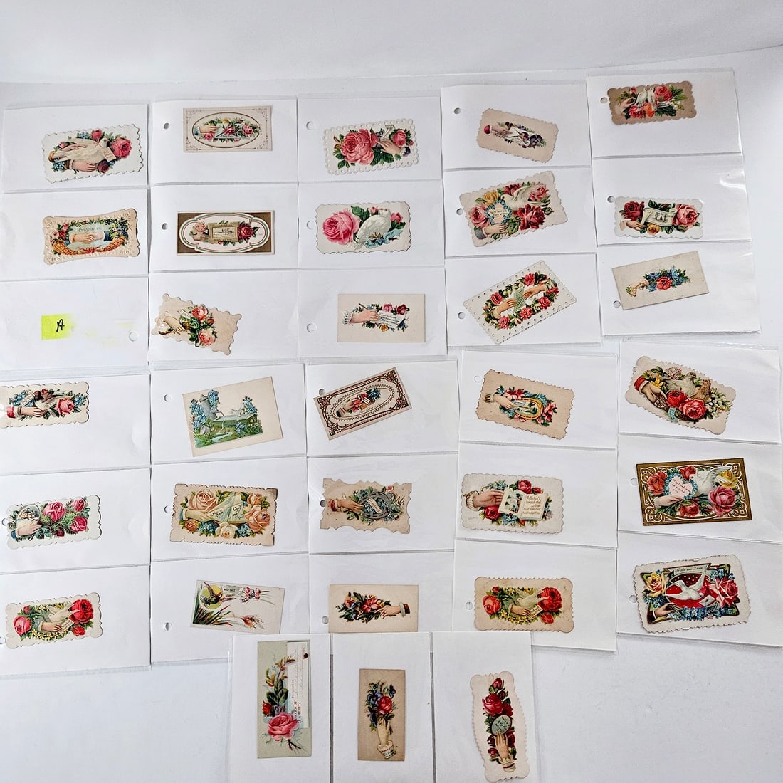 Large Lot Salesman Samples Victorian Calling Cards Over 60 pcs LOT A (1 of 11)