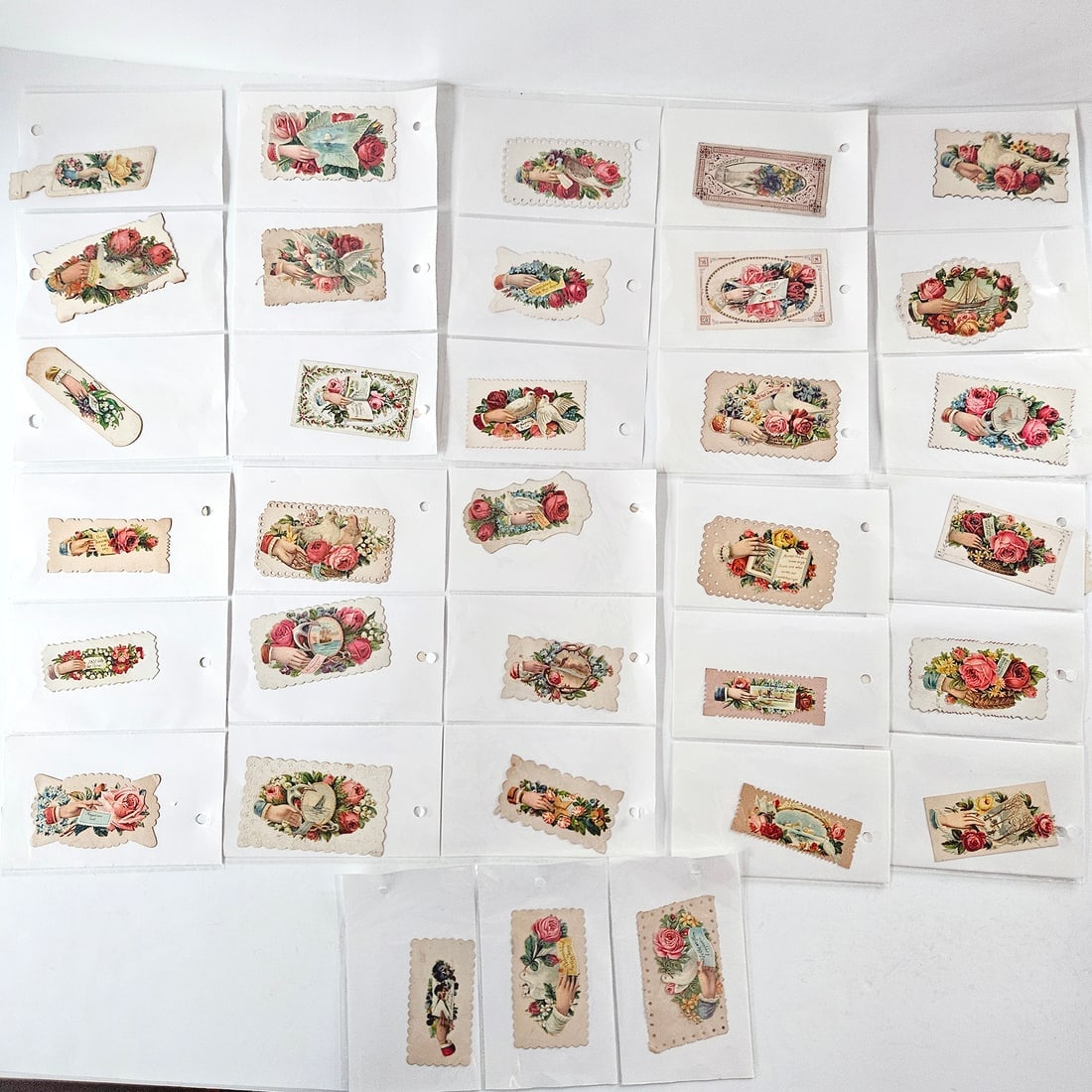 Large Lot Salesman Samples Victorian Calling Cards Over 60 pcs LOT A - 2