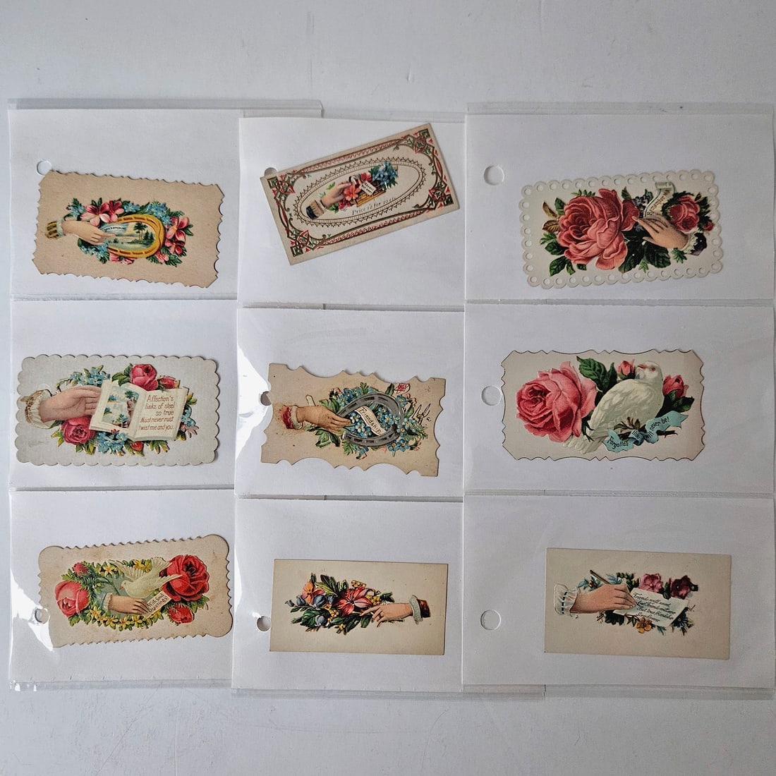 Large Lot Salesman Samples Victorian Calling Cards Over 60 pcs LOT A - 9