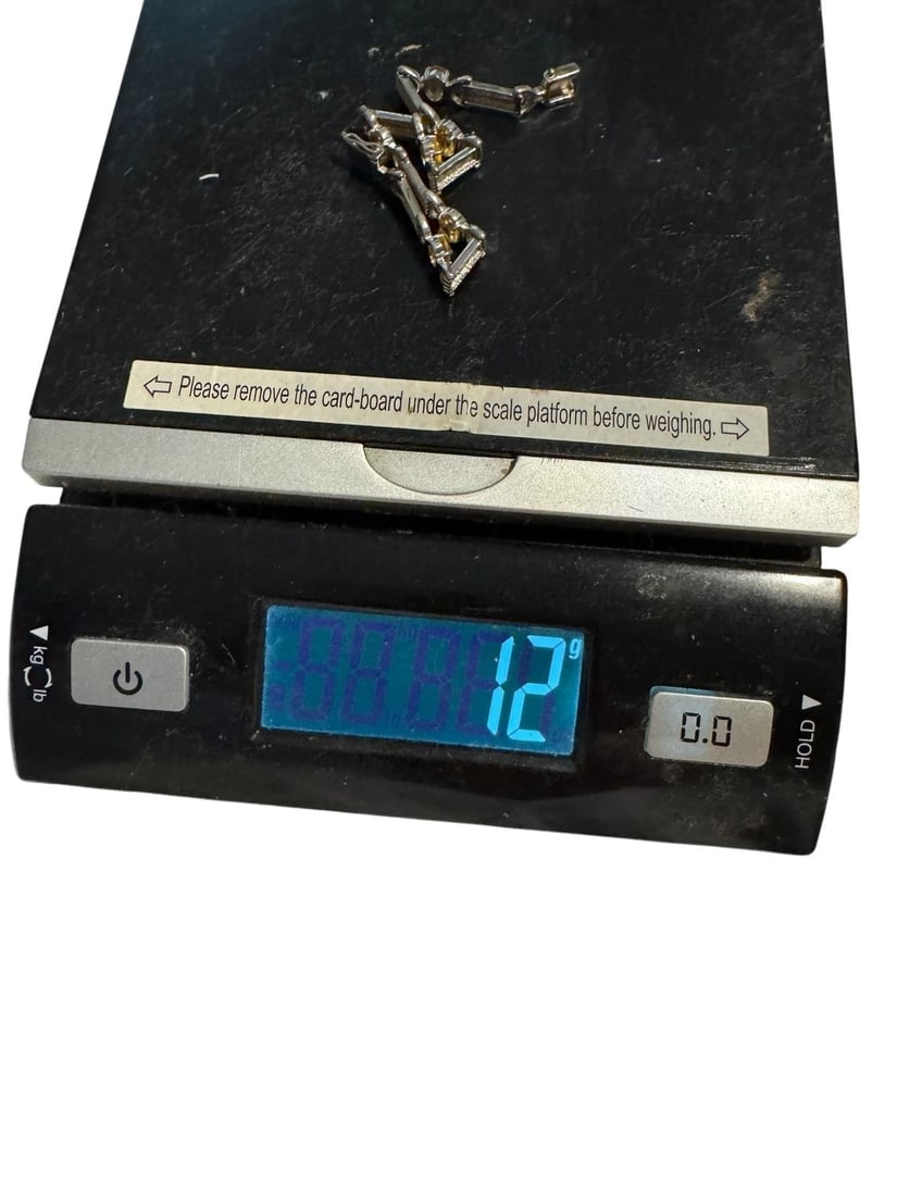 925 Sterling Silver And citrine Topaz Bracelet 7 Inch 12 Grams - 4