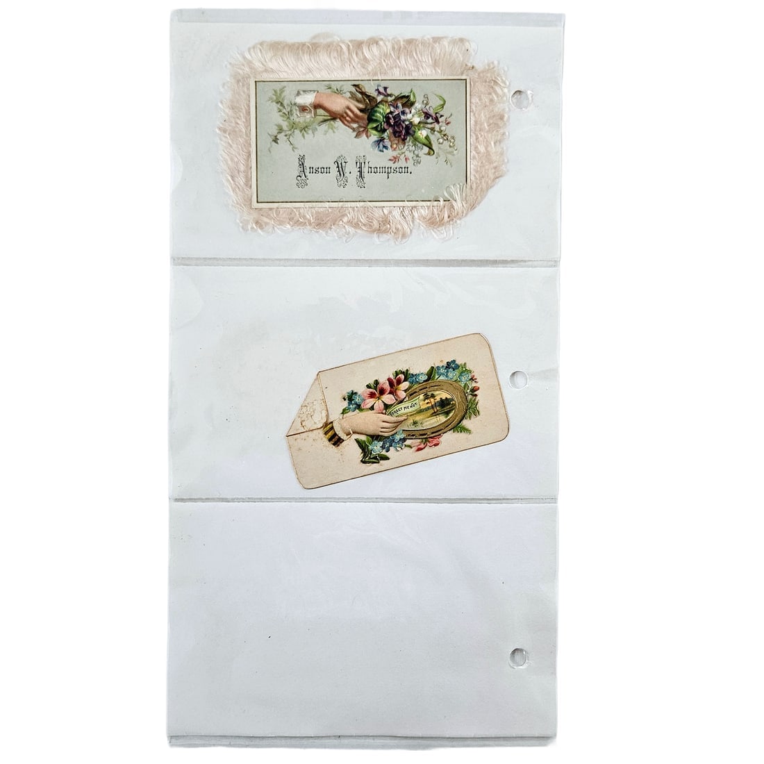 Victorian Calling Cards Salesman Samples Envelopes and Fringed Edge Styles with some Scraps - 4