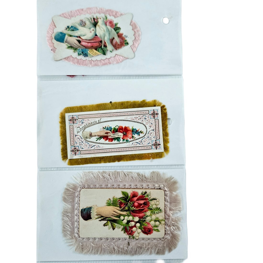 Victorian Calling Cards Salesman Samples Envelopes and Fringed Edge Styles with some Scraps - 6