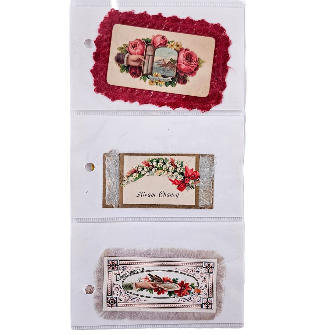 Victorian Calling Cards Salesman Samples Envelopes and Fringed Edge Styles with some Scraps - 7