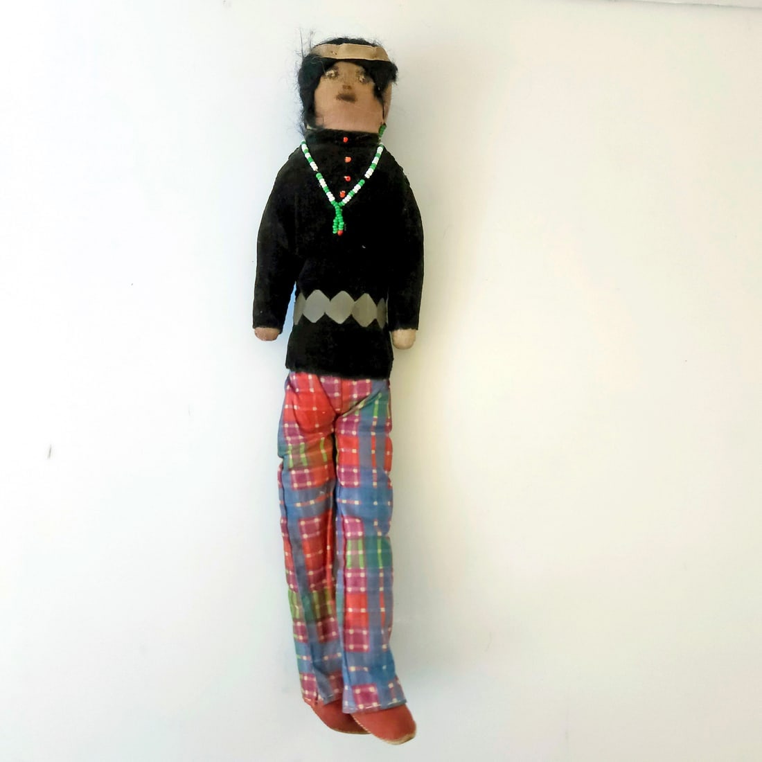 Ethnic Handmade Traditional Vintage Fabric Folk Art Dolls - 9