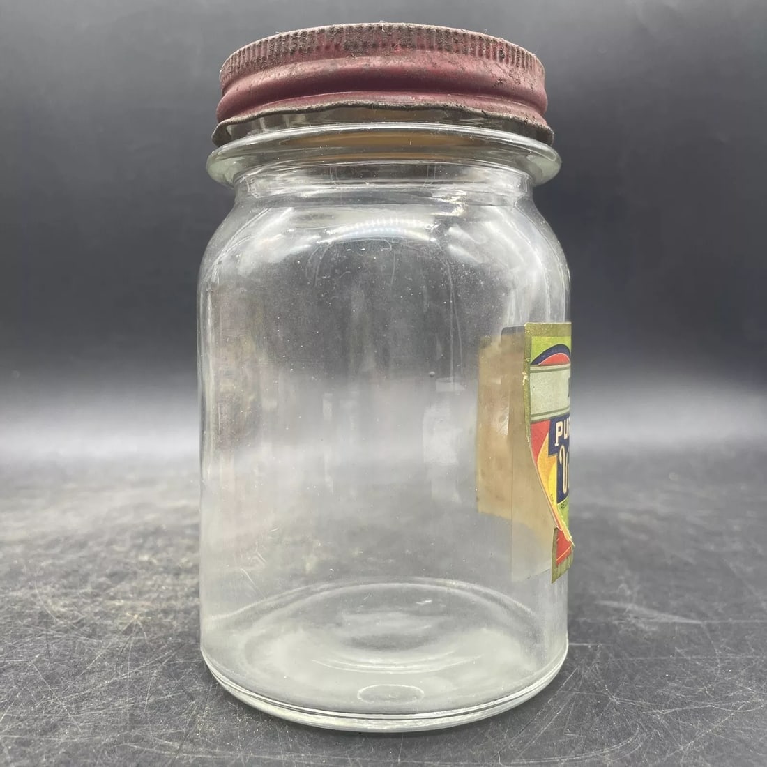 Vintage NORWOOD PURE CIDER VINEGAR GLASS JAR" C.D. Kenny Co. Baltimore Maryland - 5