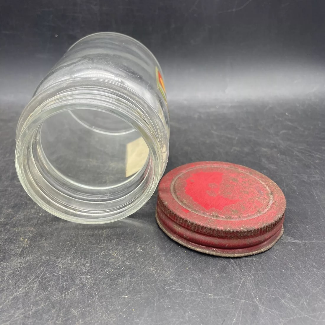 Vintage NORWOOD PURE CIDER VINEGAR GLASS JAR" C.D. Kenny Co. Baltimore Maryland - 6