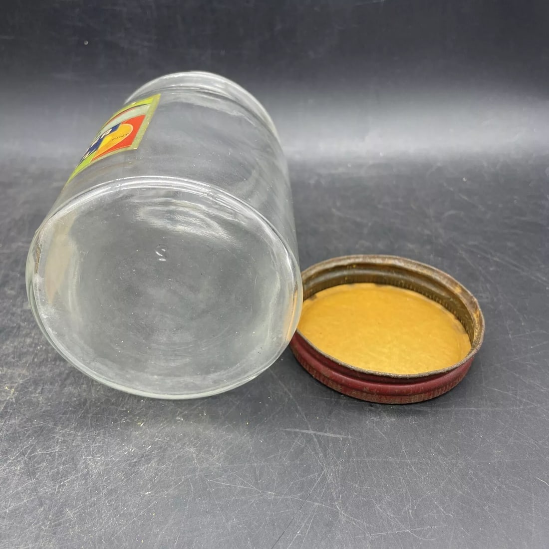 Vintage NORWOOD PURE CIDER VINEGAR GLASS JAR" C.D. Kenny Co. Baltimore Maryland - 7