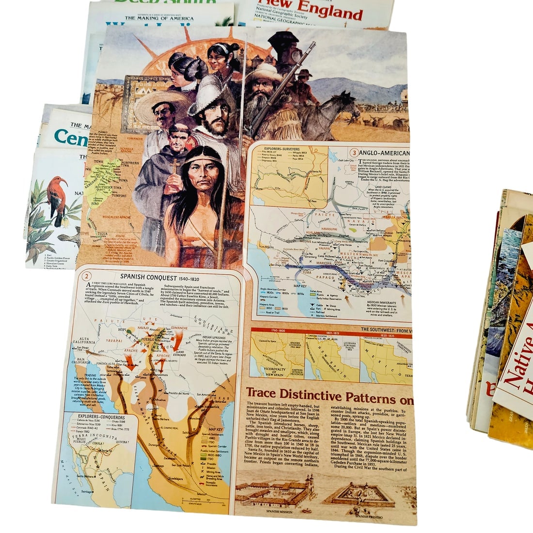 Collection of Vintage National Geographic Maps and Brochures Circa 1980’s - 3