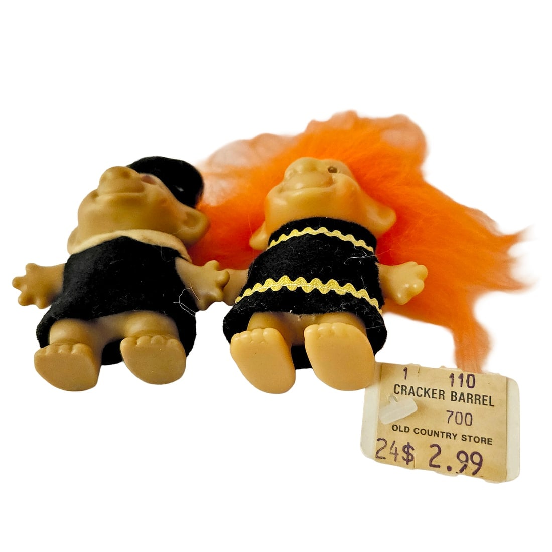 Lot of 6 Vintage Small Trolls circa 1990 - 6