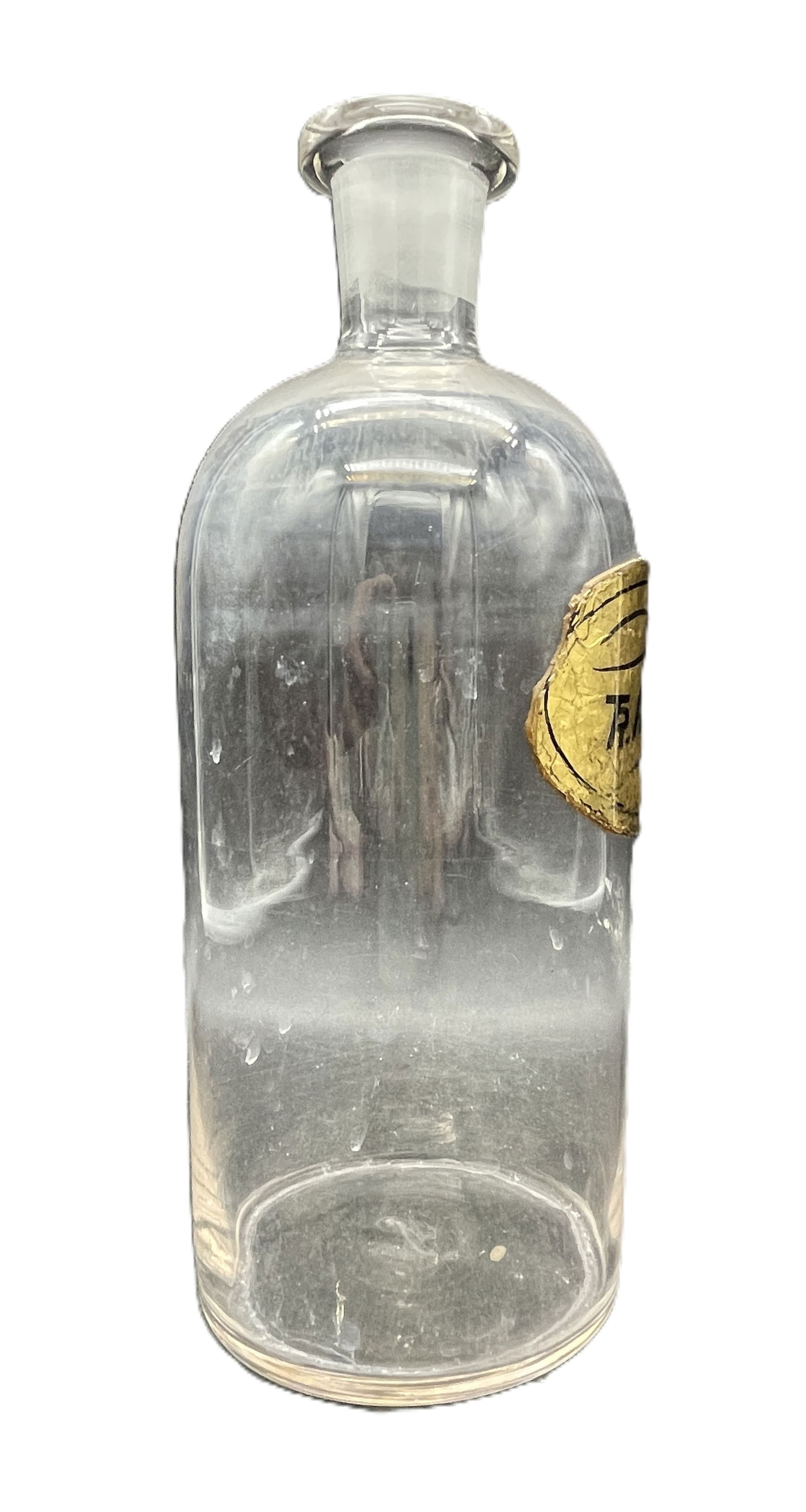 Vintage Pharmacy TINCTURE AOLES GLASS APOTHECARY BOTTLE RX - 5