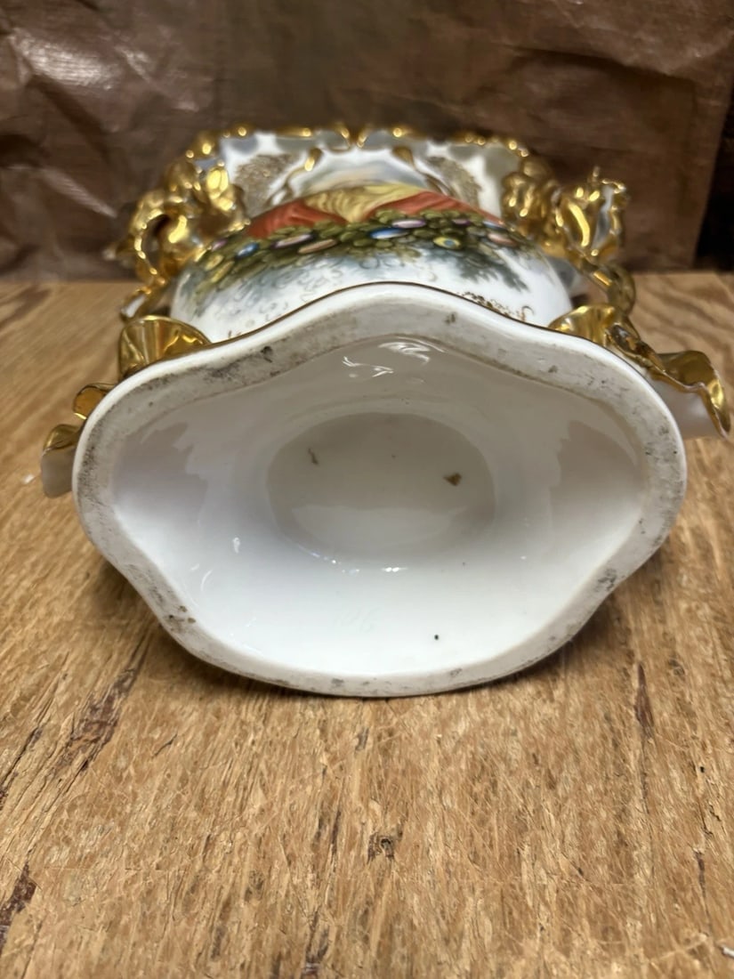 Pr 16 3/4” Paris Porcelain Vases - 6