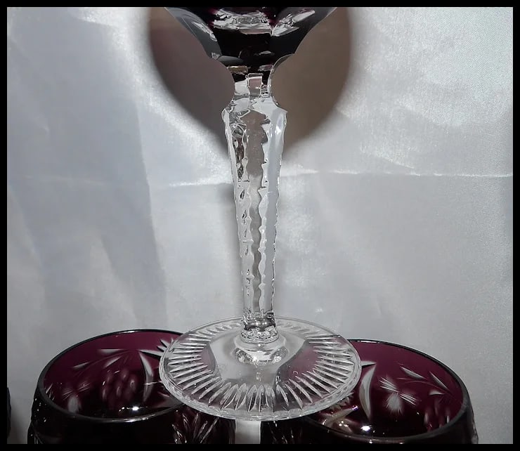 Nachtmann Traube Amethyst Sherry/ Liqueur Glasses - 3