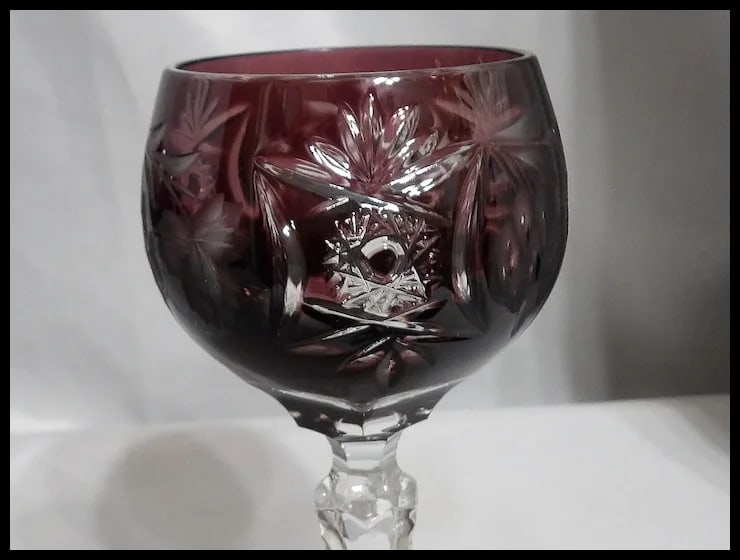 Nachtmann Traube Amethyst Sherry/ Liqueur Glasses - 4