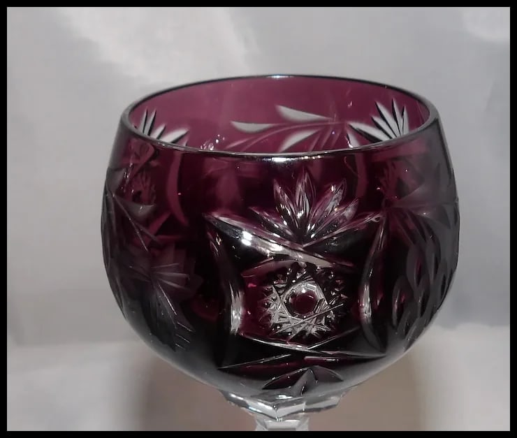 Nachtmann Traube Amethyst Sherry/ Liqueur Glasses - 5