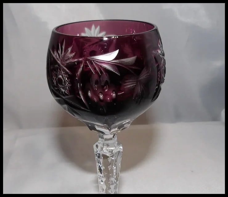 Nachtmann Traube Amethyst Sherry/ Liqueur Glasses - 6