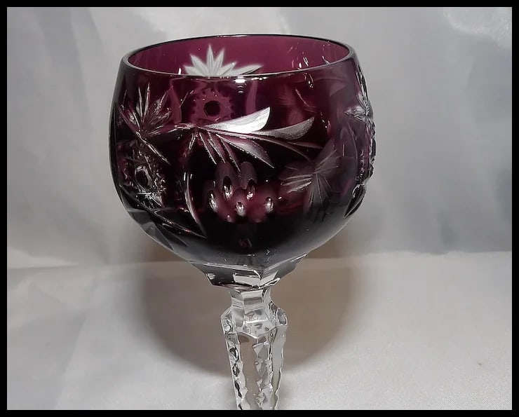 Nachtmann Traube Amethyst Sherry/ Liqueur Glasses - 8
