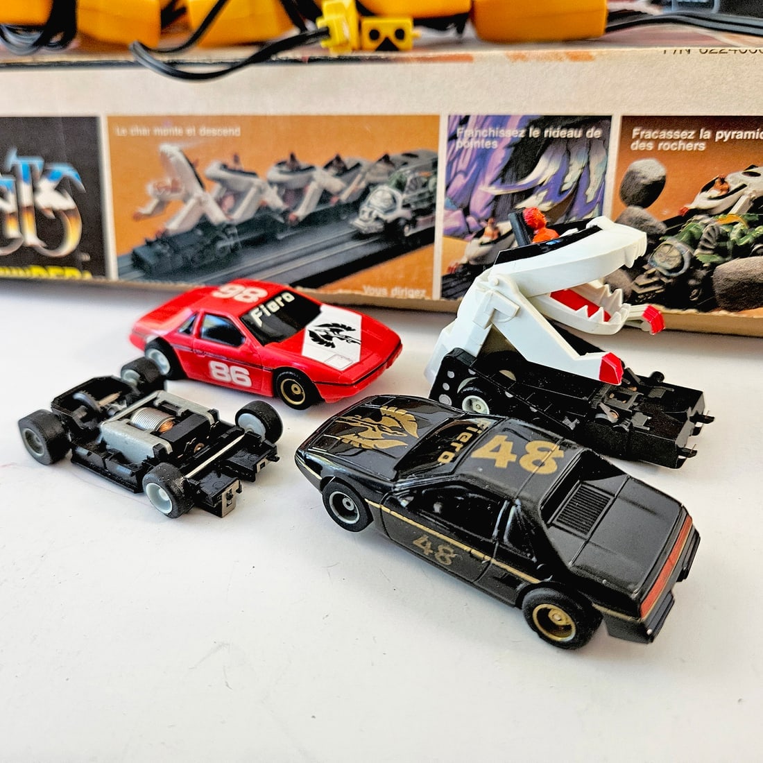1986 Tyco "Race to the Eye of Thundera" Thundercat Slot Car Set. - 2