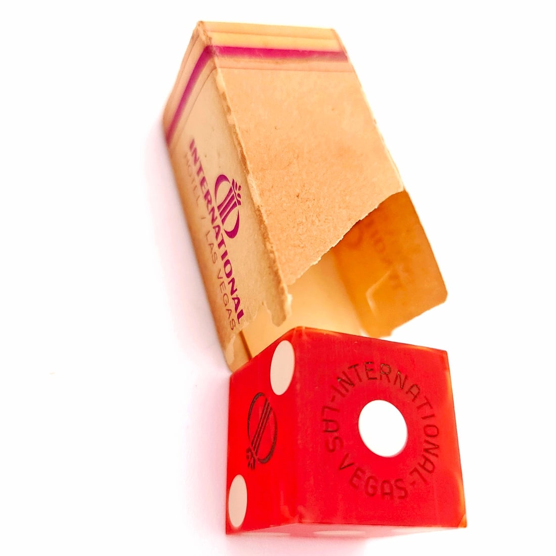 1965 Golden Nugget Casino Playing Cards (Green) with International Hotel Dice - 16