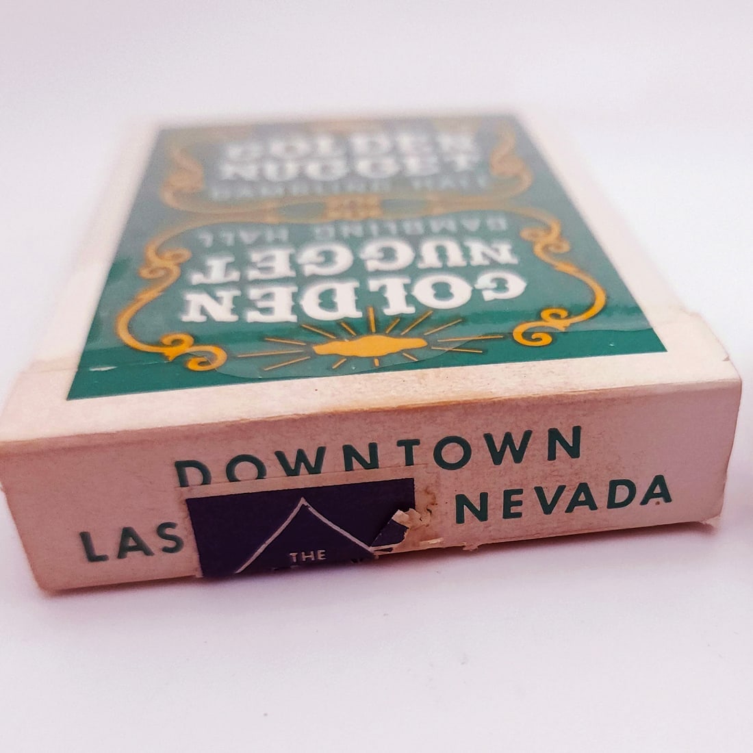 1965 Golden Nugget Casino Playing Cards (Green) with International Hotel Dice - 8