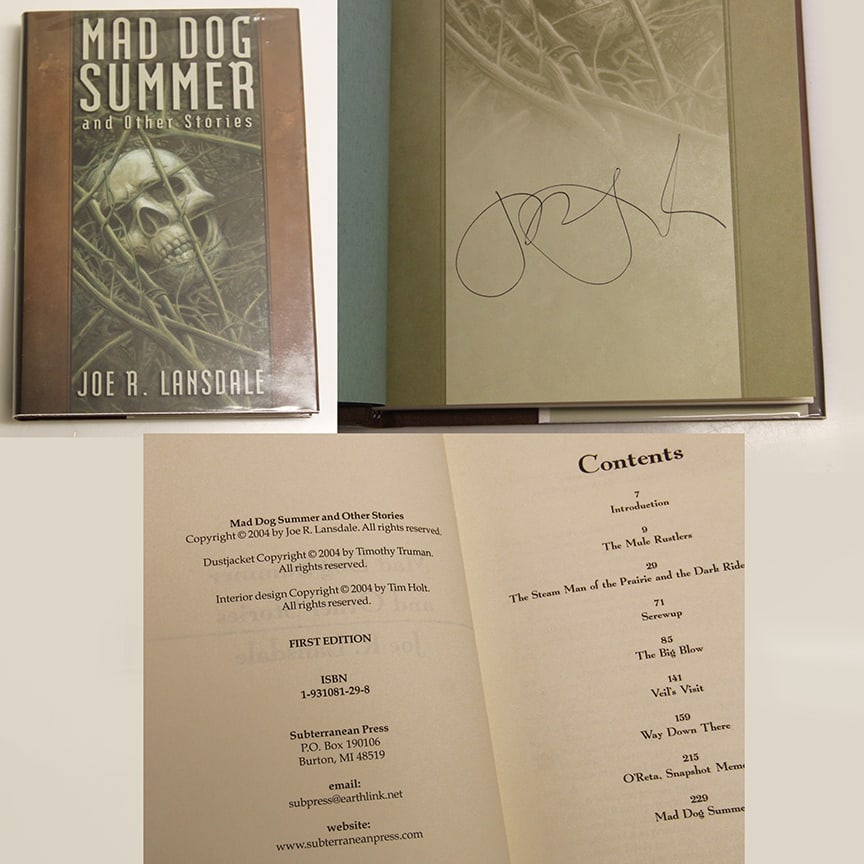 Joe R. Lansdale Hardcover First Editions Set of 7 - 6 SIGNED - 3