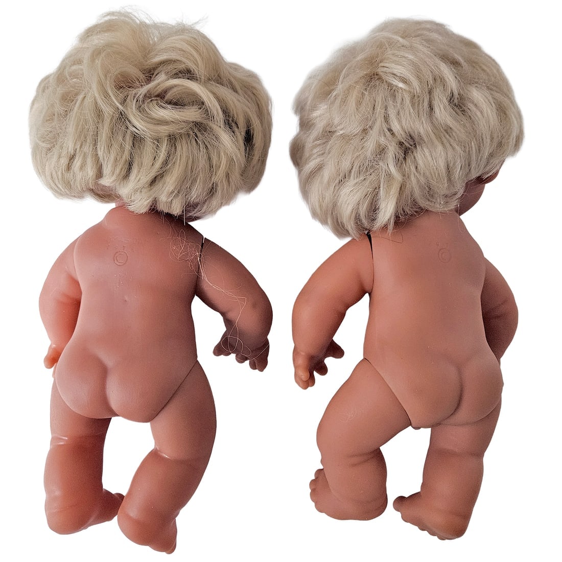 Anatomically Correct Thomas Dam Norfin Trolls 1974 Baby Boy No 3301 & Baby Girl No 3302 - 2