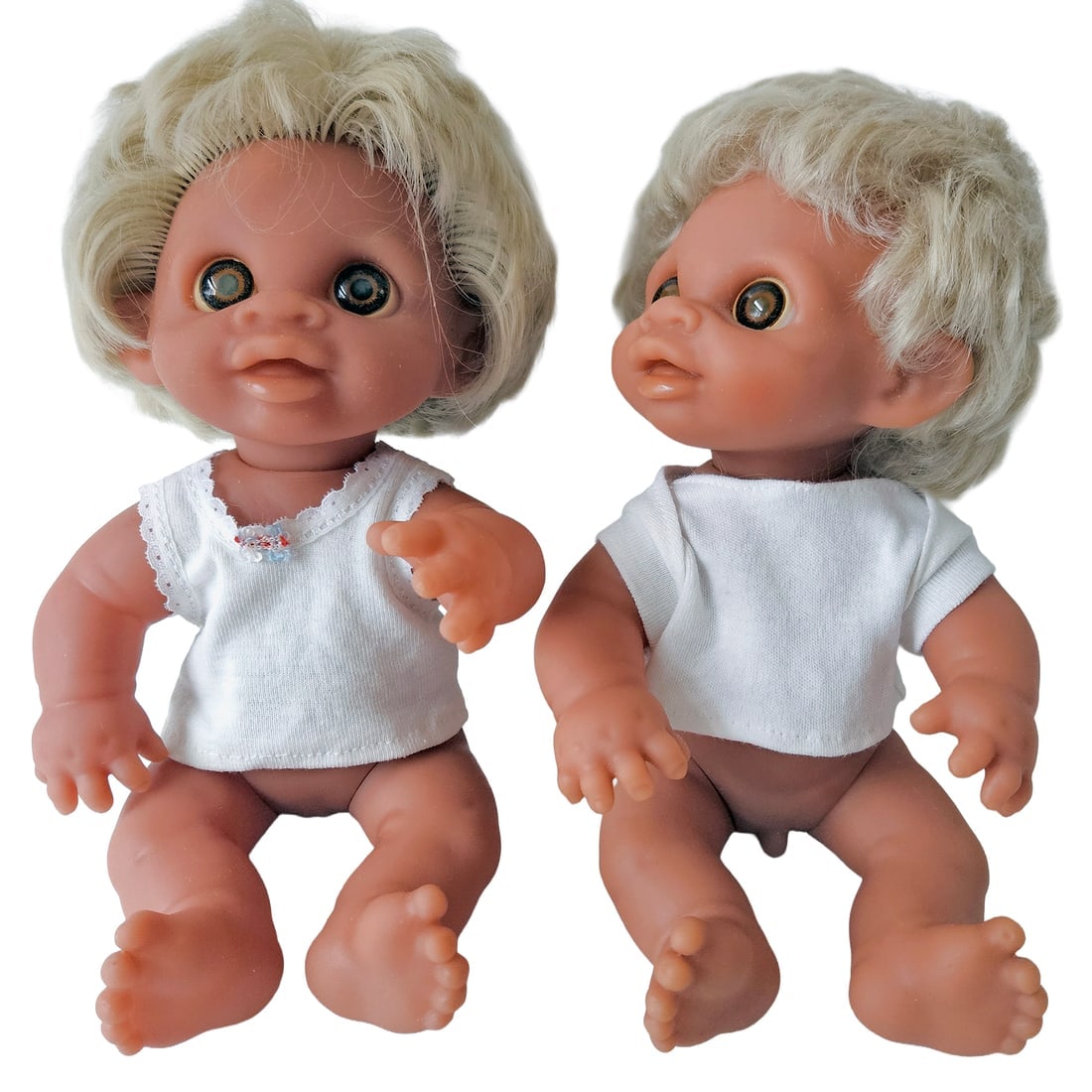 Anatomically Correct Thomas Dam Norfin Trolls 1974 Baby Boy No 3301 & Baby Girl No 3302 - 3