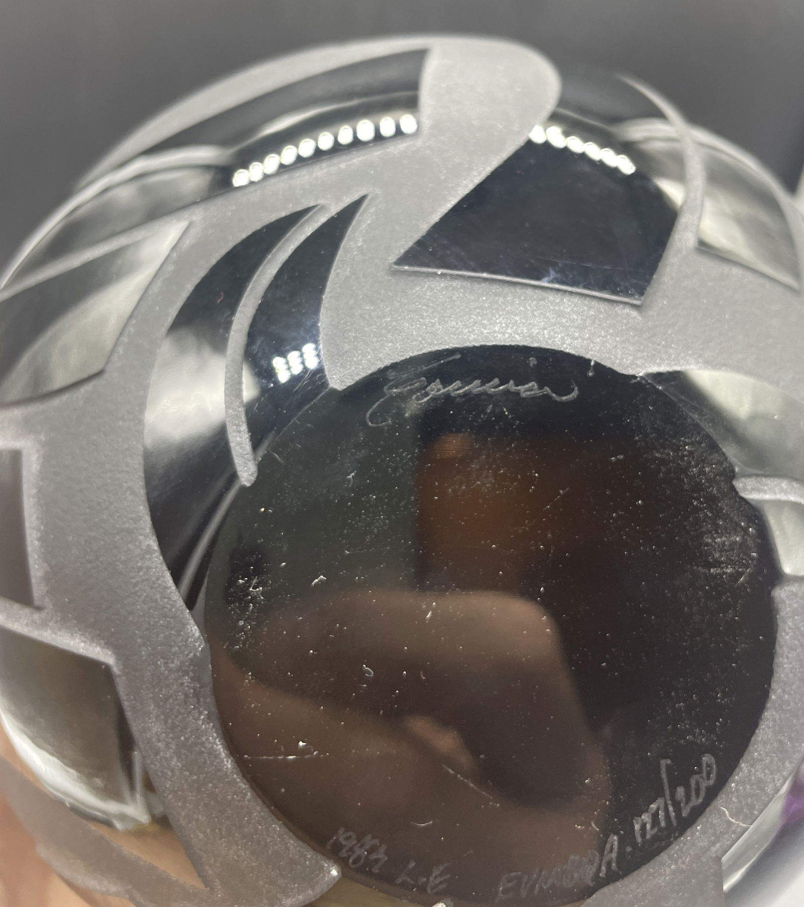 STEVEN CORREIA BLACK VASE SIGNED NUMBERED - 6