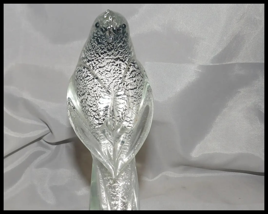 Murano Formia Fischer’s Whydah Glass Sculpture from Exotic Birds of the World - 3