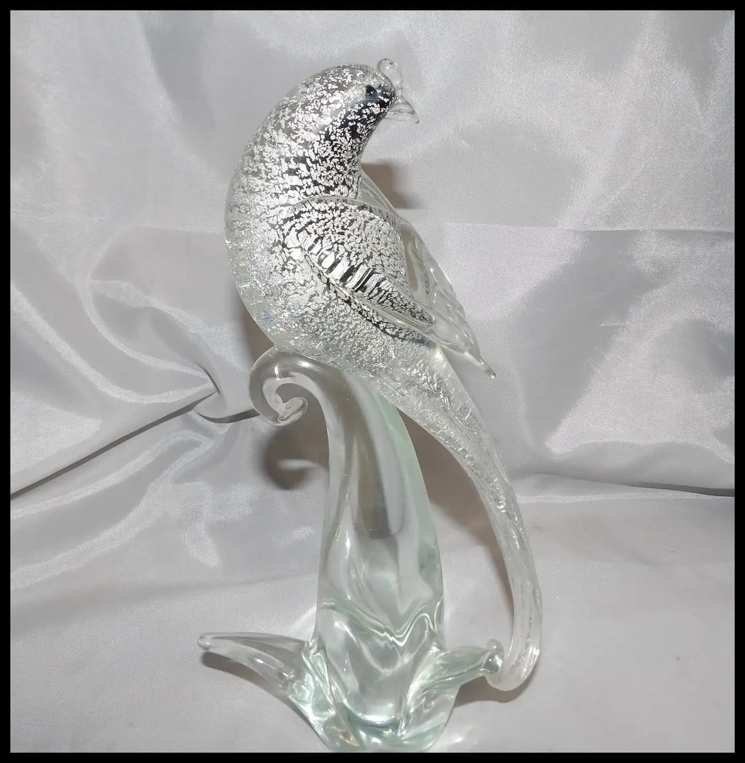 Murano Formia Fischer’s Whydah Glass Sculpture from Exotic Birds of the World - 6