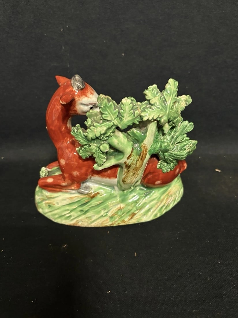 Staffordshire Bocage Deer Figure - 2