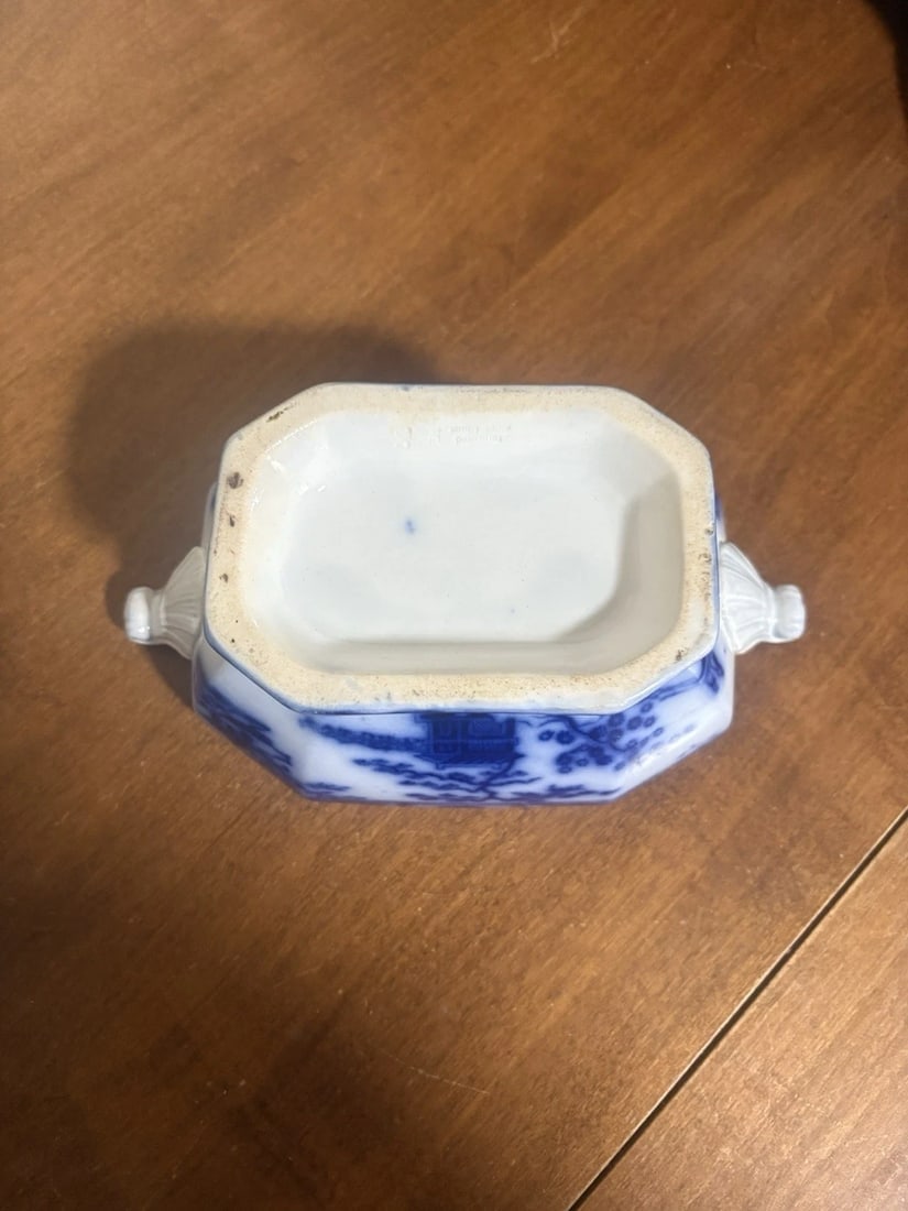 4pc Hong Kong Flow Blue Sauce Tureen - 11