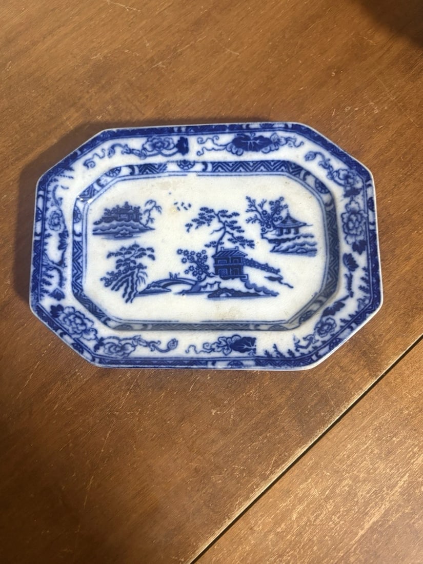 4pc Hong Kong Flow Blue Sauce Tureen - 2