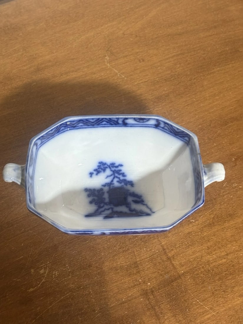 4pc Hong Kong Flow Blue Sauce Tureen - 6