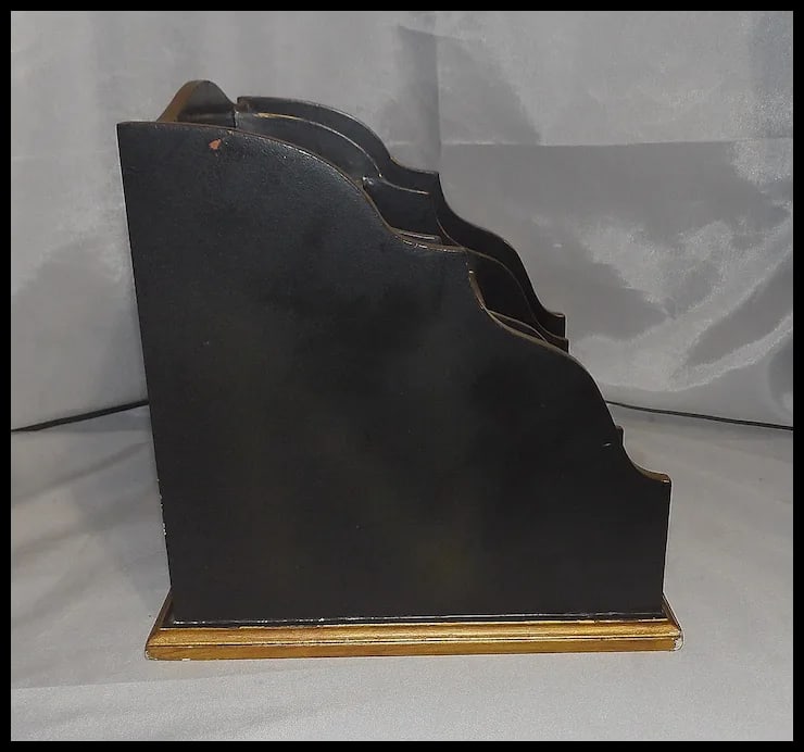 Vintage Ornate Desk Organizer with Drawe - 4