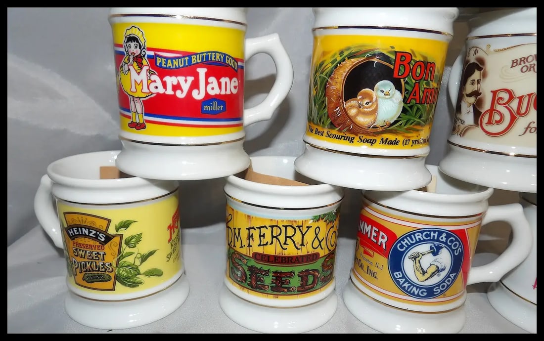 Vintage 1980’s NOS Franklin Mint The Corner Store Coffee Mug Collection - 6