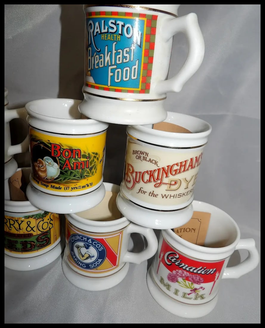 Vintage 1980’s NOS Franklin Mint The Corner Store Coffee Mug Collection - 7