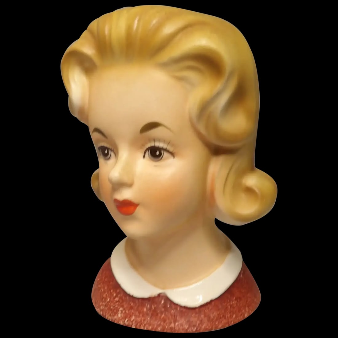 Inarco Blonde Lady Head Vase #E 2782 (1 of 8)