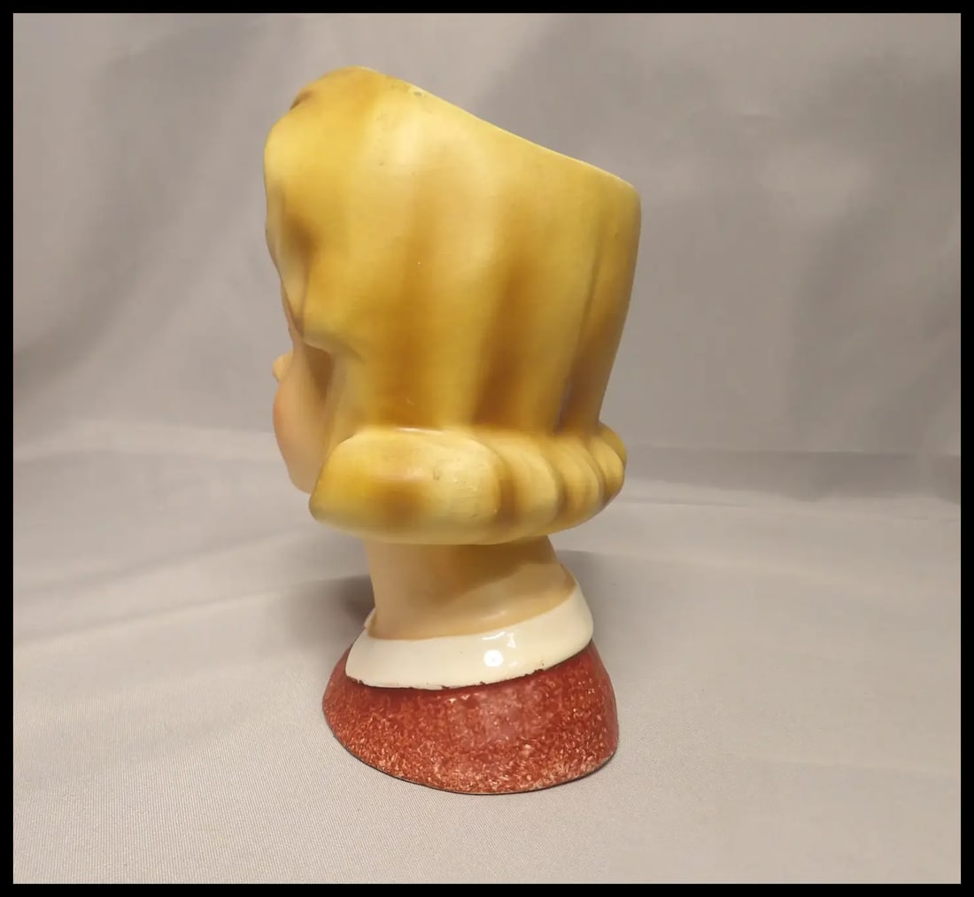 Inarco Blonde Lady Head Vase #E 2782 - 6