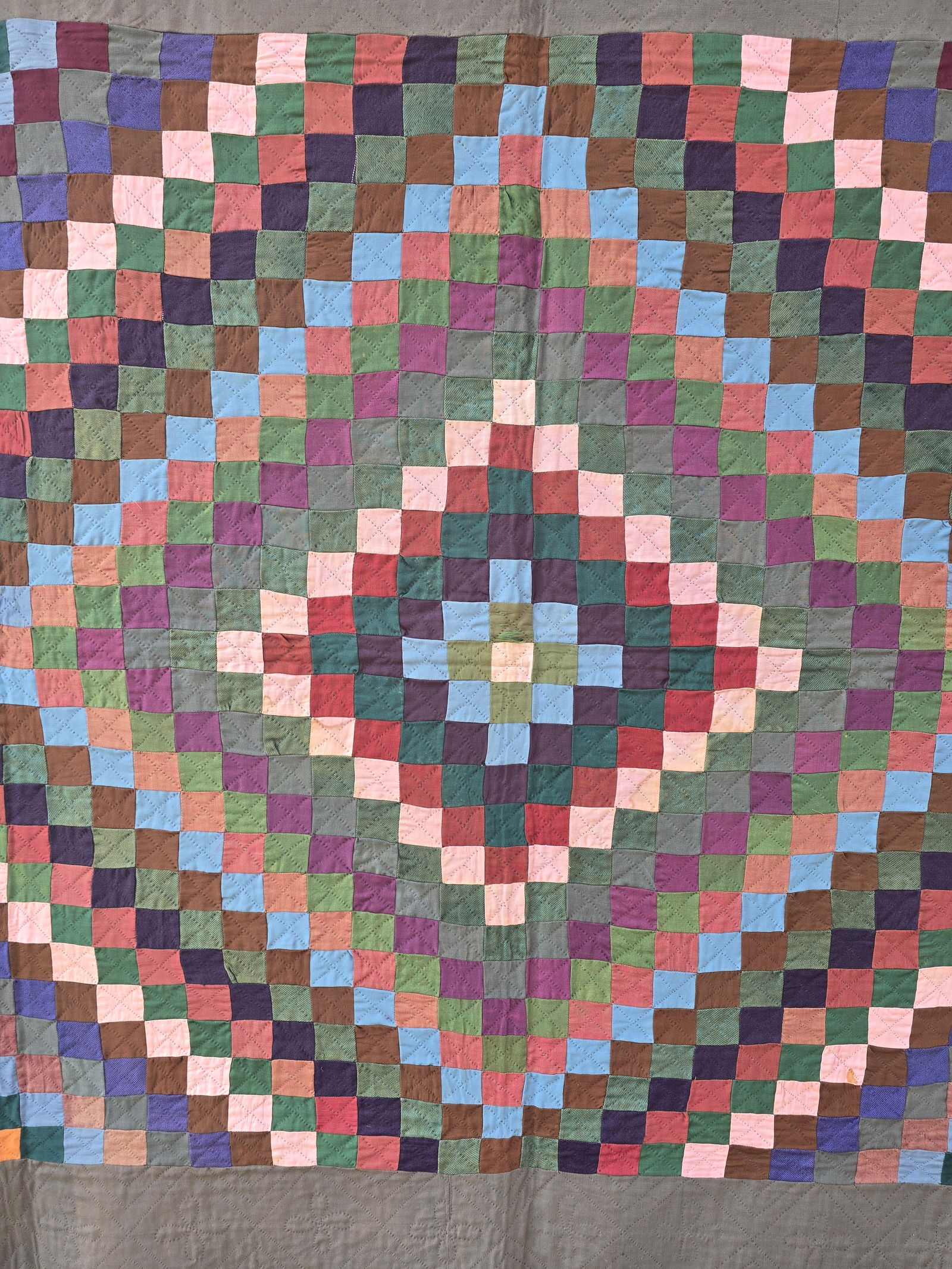 Amish sunshine and shadow quilt - 2