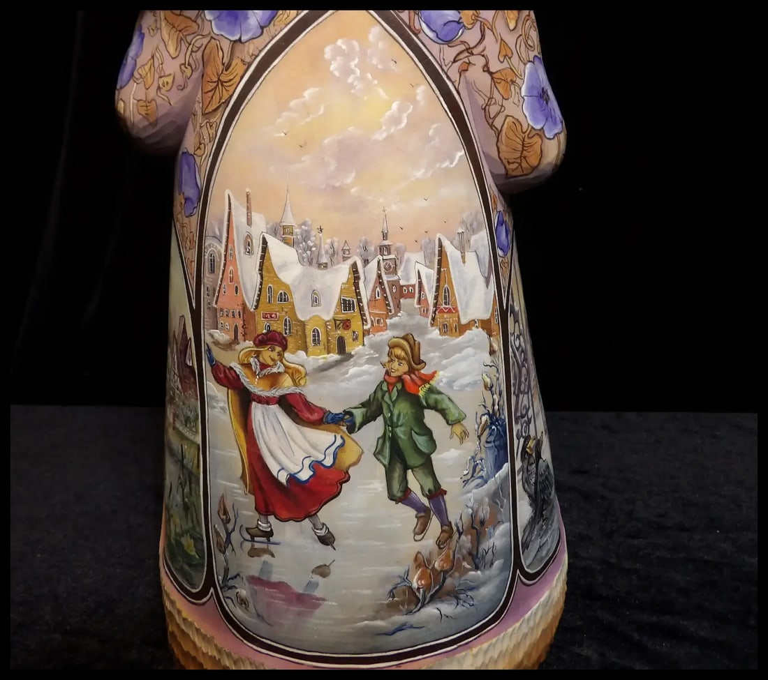 Russian Hand Carved Hand Painted Limited Edition Santa Claus - 10