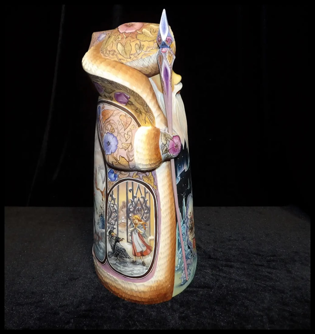Russian Hand Carved Hand Painted Limited Edition Santa Claus - 5