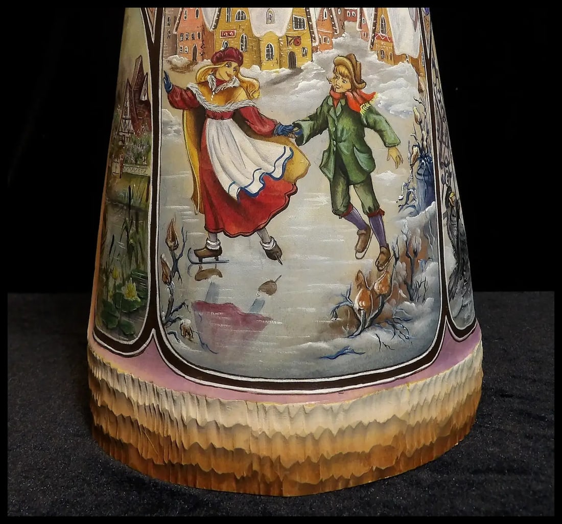 Russian Hand Carved Hand Painted Limited Edition Santa Claus - 7