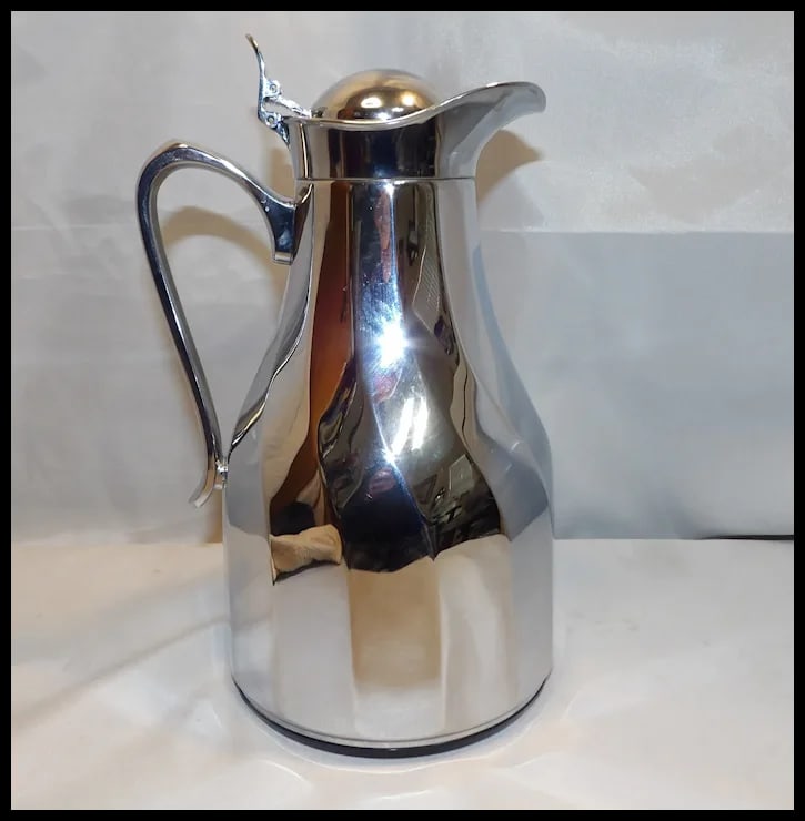 Vintage MCM Alfi West Germany Chrome Coffee Carafe - 4