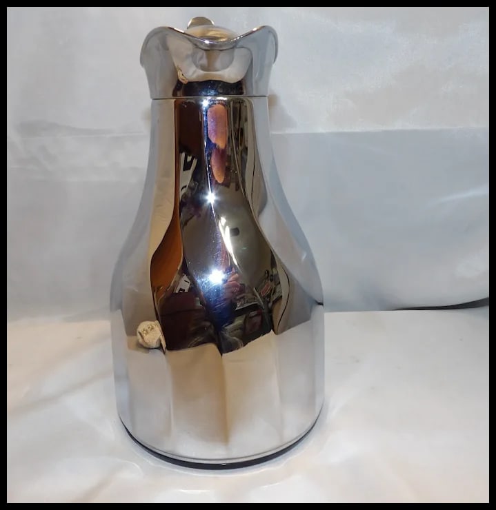 Vintage MCM Alfi West Germany Chrome Coffee Carafe - 5