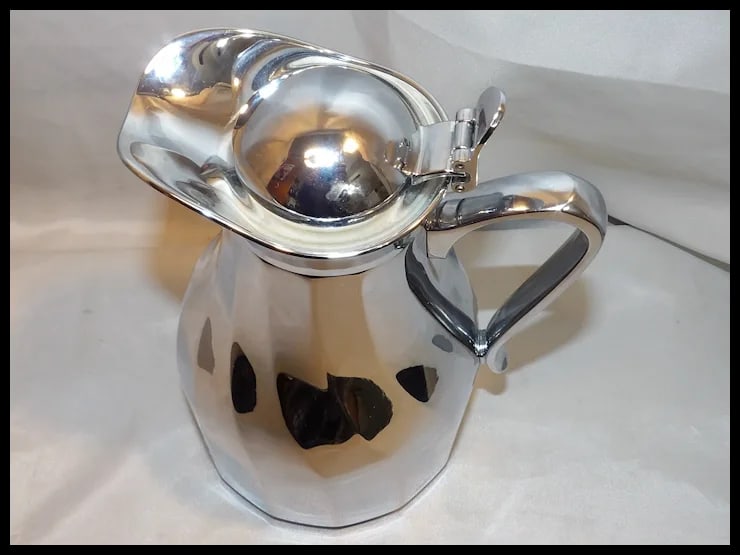 Vintage MCM Alfi West Germany Chrome Coffee Carafe - 7